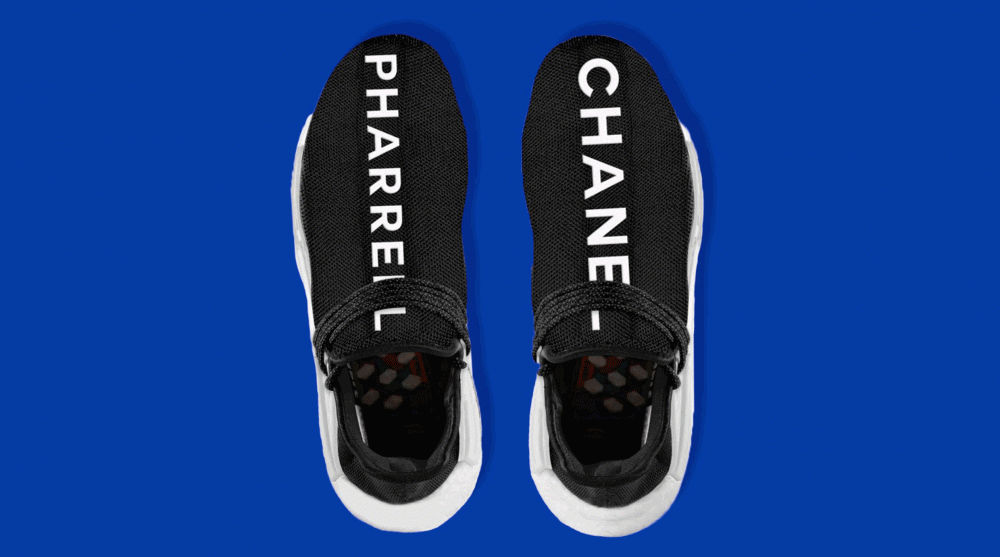 Chanel x Adidas by Pharrell Williams  worlds most exclusive trainers   released and theyre tipped to fetch 30K on eBay  The Sun